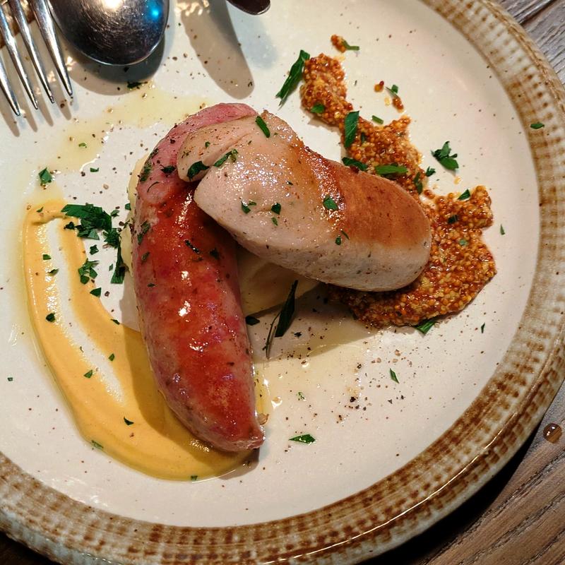 自家製サルシッチャと白ソーセージの盛り合わせ(ラ・ココリコ (ホテルメトロポリタン) 川崎店)