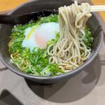 九条ネギ蕎麦　温玉トッピング