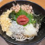 冷し梅しらす蕎麦