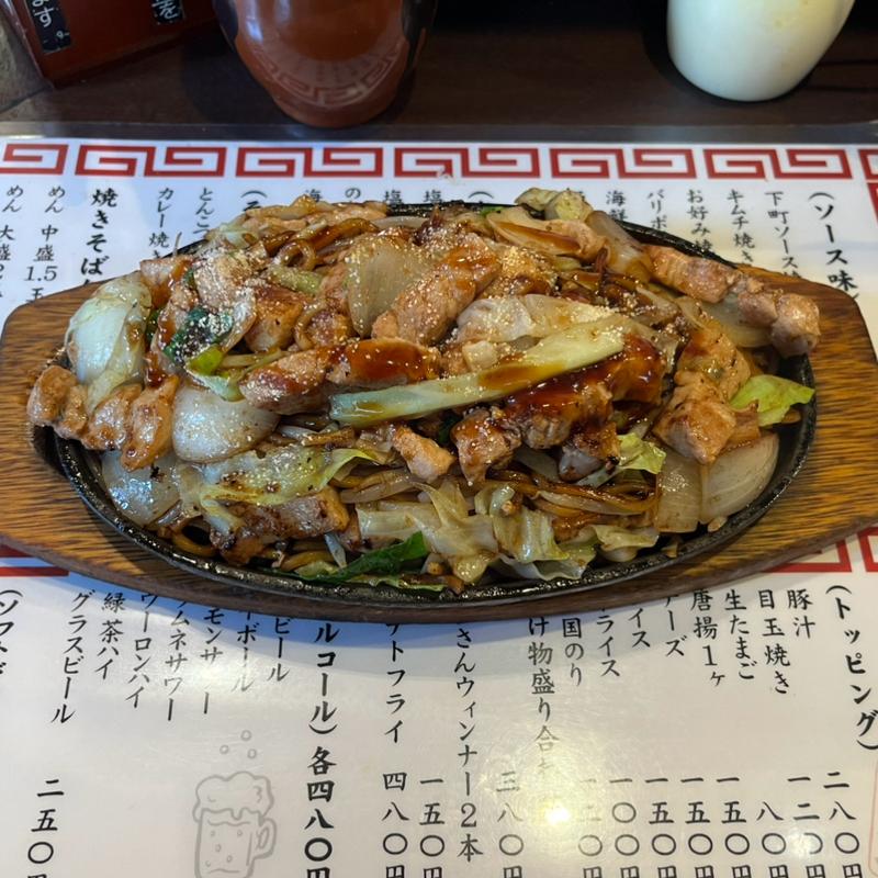 肉たっぷりスタミナ焼きそば(下町焼きそば銀ちゃん 上野広小路店)