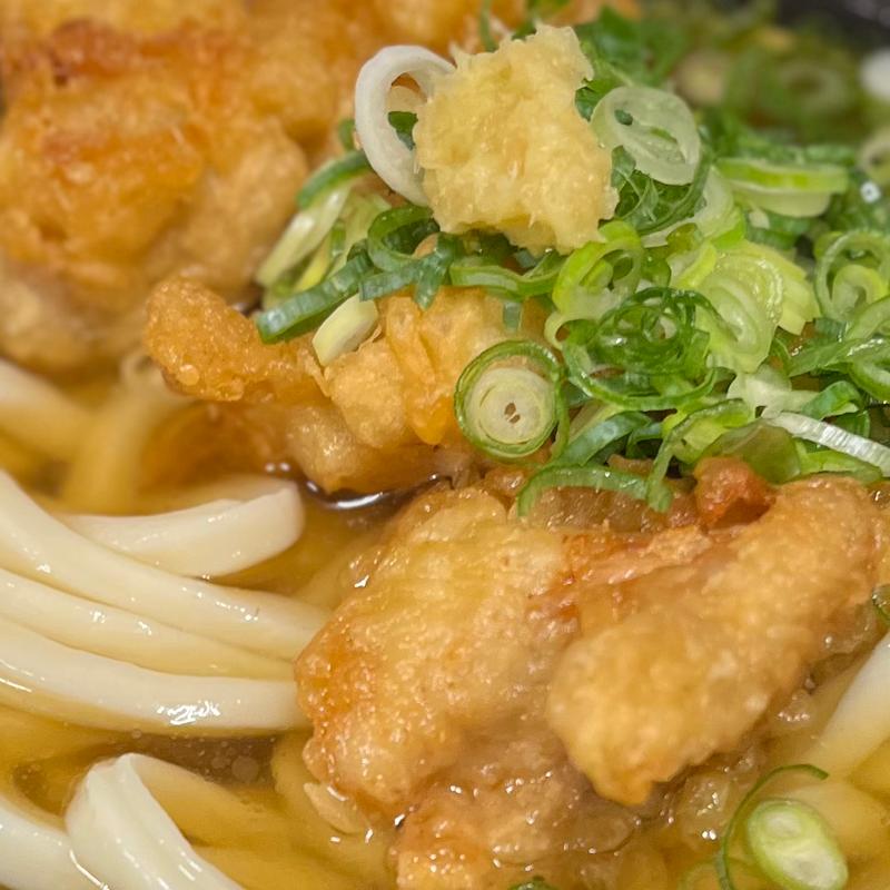 とり天冷かけ(いぶきうどん 吉祥寺店)