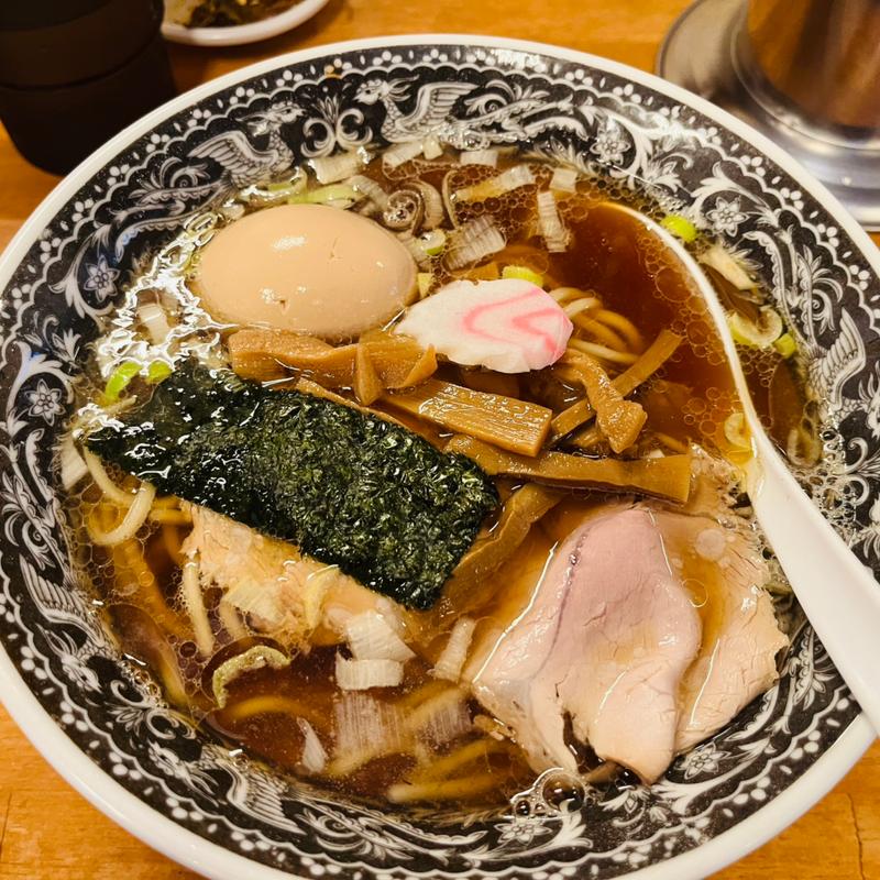 中華そば煮玉子入り(福間ラーメンろくでなし 宮若店)