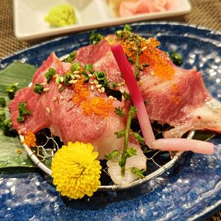 和牛のサーロイン肉寿司