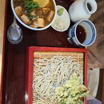 麻婆豆腐丼とそばランチ