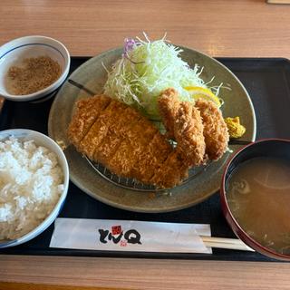 やまと豚ロース＆ カキフライ定食