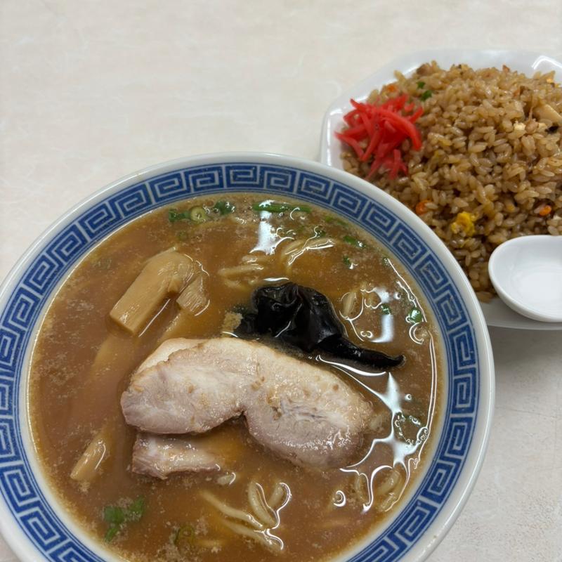 中華そば(普通)+焼飯(小)セット(大貫本店)