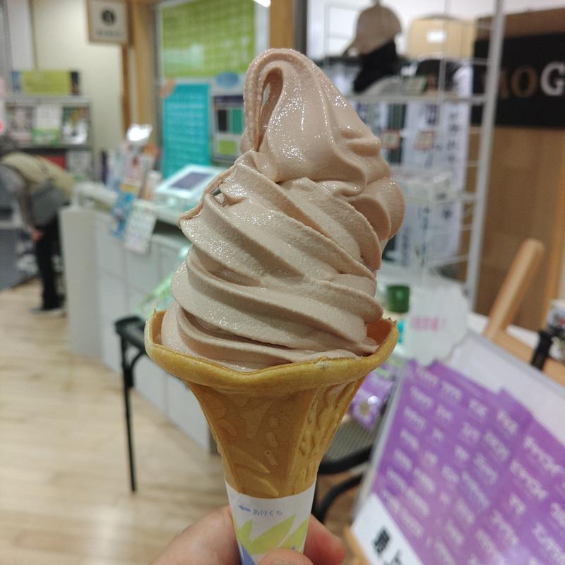 マロンソフトクリーム(道の駅 もがみ「あっつぇ」)