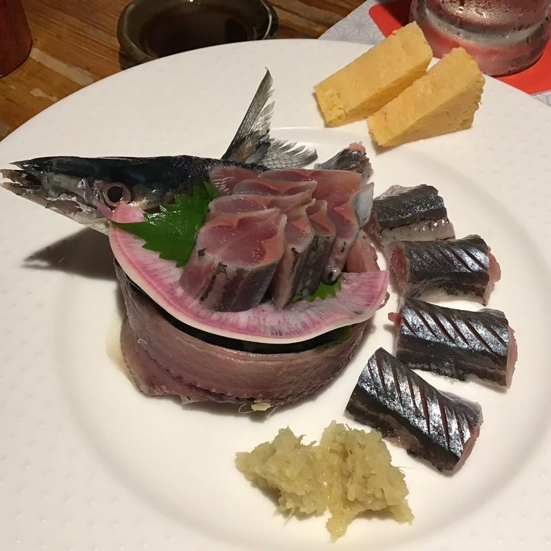 さんまの刺身(なみなみ)