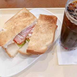 朝カフェ  セットA   ハムタマゴサラダ