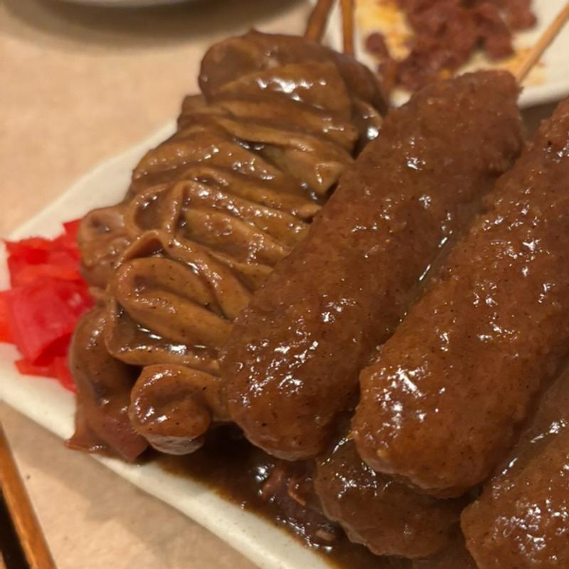 もつカレー串(串焼き 炊き餃子　おくちゃん)