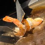 赤足エビ　鉄板焼き(神戸アントレコット)