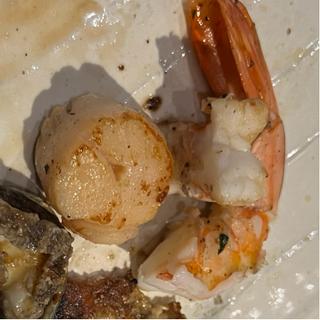 エビ　ホタテ　鉄板焼き