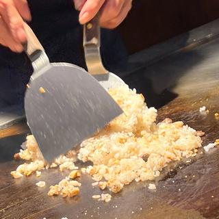 ガーリックライス鉄板焼