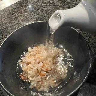 ガーリックライス出汁茶漬け(神戸アントレコット)