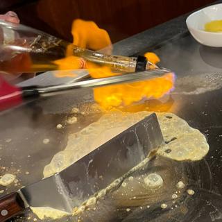 アイス　フランベ(神戸アントレコット)