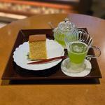 煌かすていら･蒸し製玉緑茶