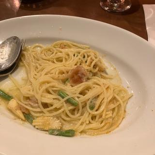 リングイネゴルゴンゾーラのトマトクリームソース
