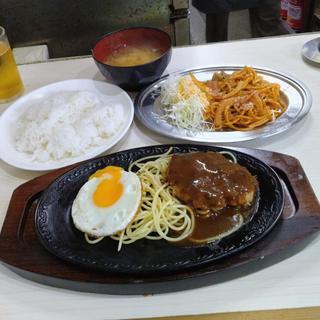 Eセット クロンボ定食 ハンバーグ&ナポリタン