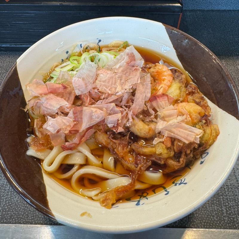 かき揚げきしめん(住よし JR名古屋駅 新幹線上り)