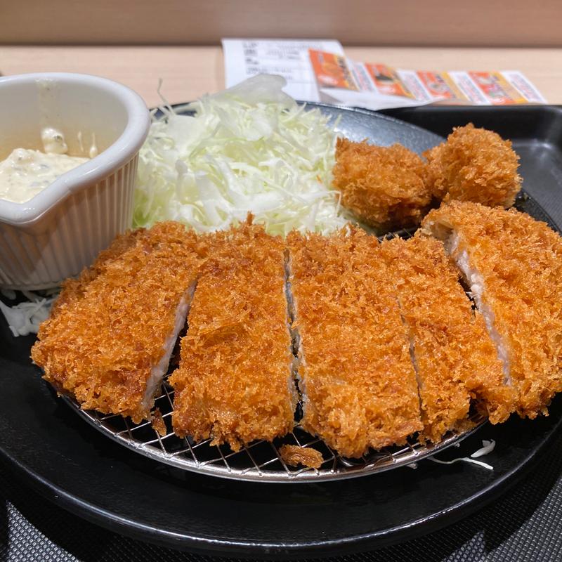 ロースかつ&カキフライ(松のや 熊本新市街店)