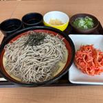 ざる蕎麦特盛と生姜天