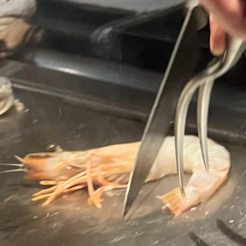 天使海老　鉄板焼き(そうさくてっぱん樹々)