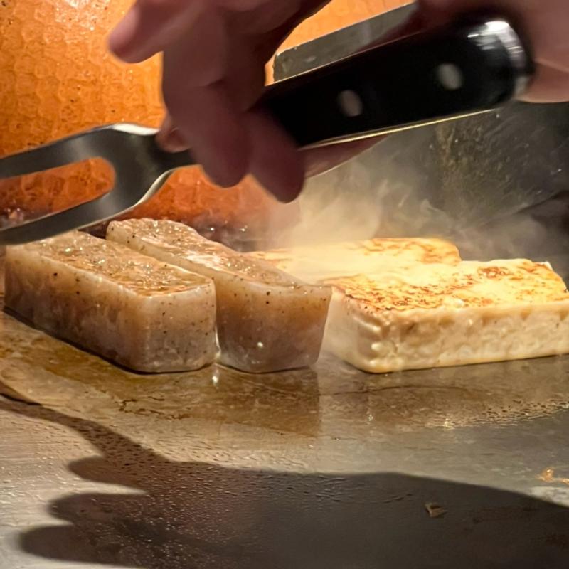 豆腐　蒟蒻　鉄板焼き(そうさくてっぱん樹々)