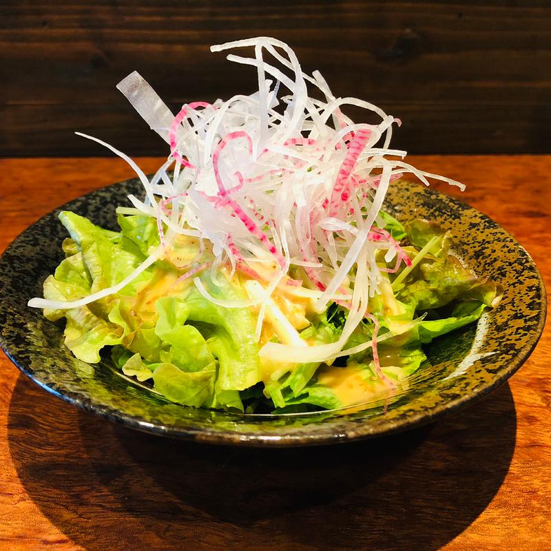 大根サラダ_日替わり定食(のだ屋)