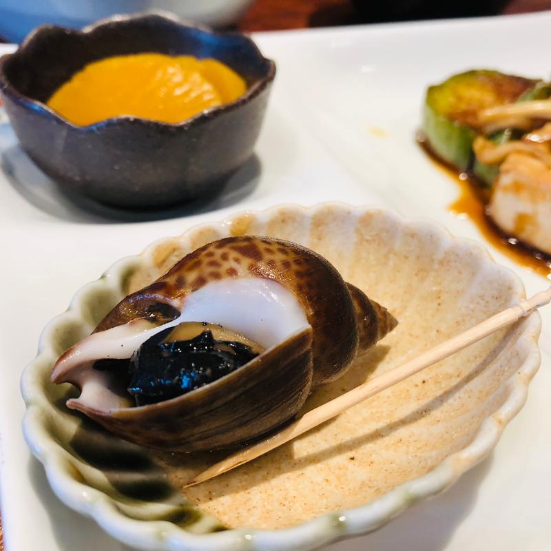 バイ貝の旨煮_日替わり定食(のだ屋)