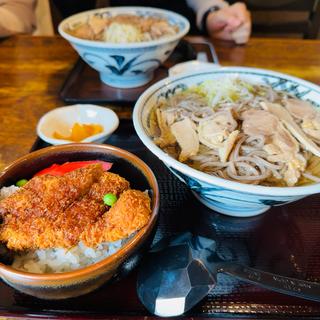 中華そば、カツ丼セット