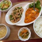 ランチ（青椒肉絲、エビチリ）