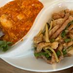 ランチ（青椒肉絲、エビチリ）(チャイニーズキッチン 彩)