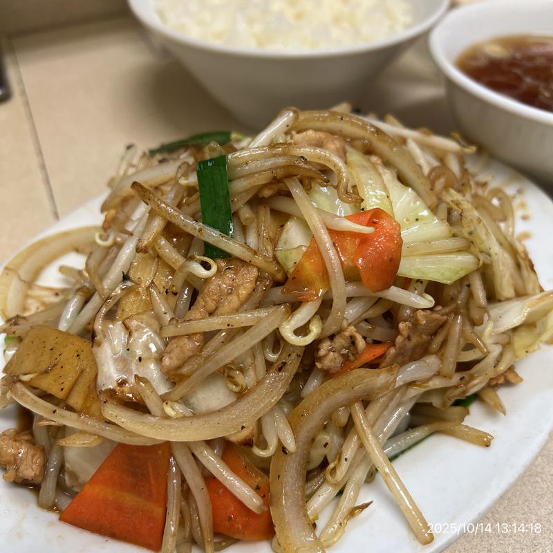 肉やさい炒め定食(中華料理 福すい )