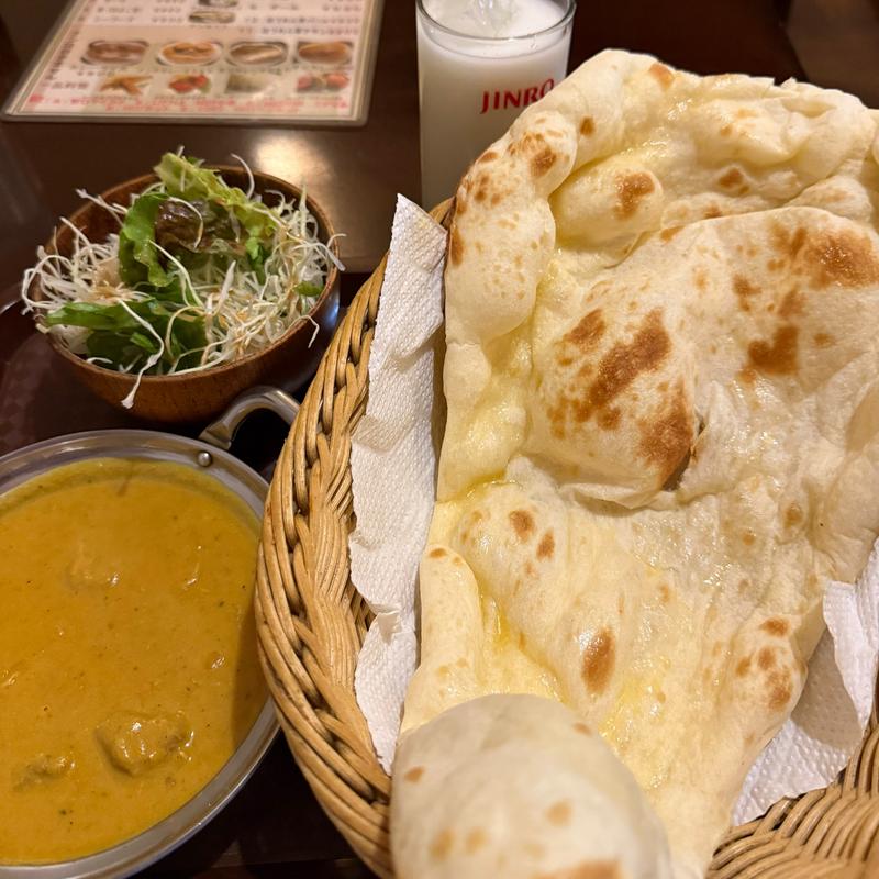 チキンカレーナンセット(家帝 イエティ 大原店)
