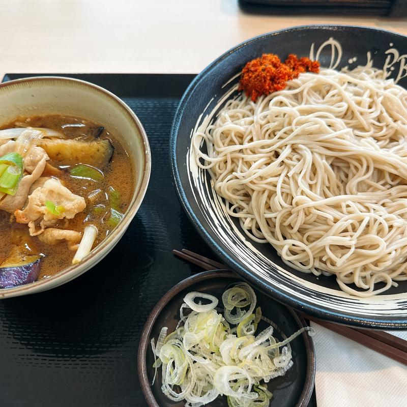 肉茄子せいろ1.5盛り(ゆで太郎 もつ次郎 壬生店)