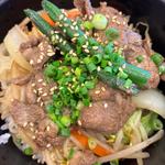 ジンギスカン丼（味噌汁付）