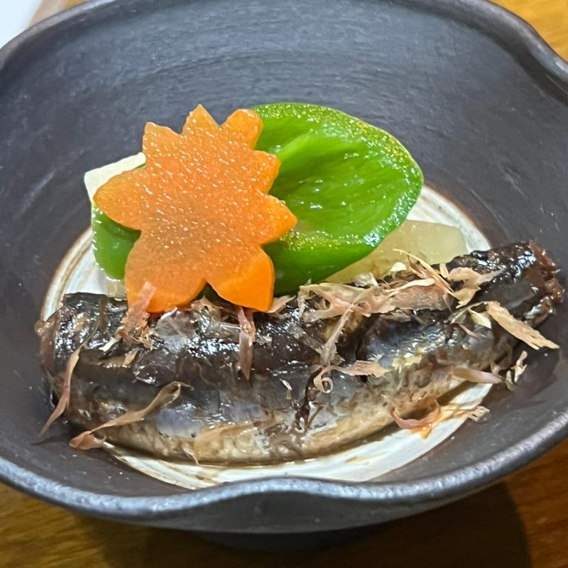 秋刀魚と炊き合わせ(よもぎ)