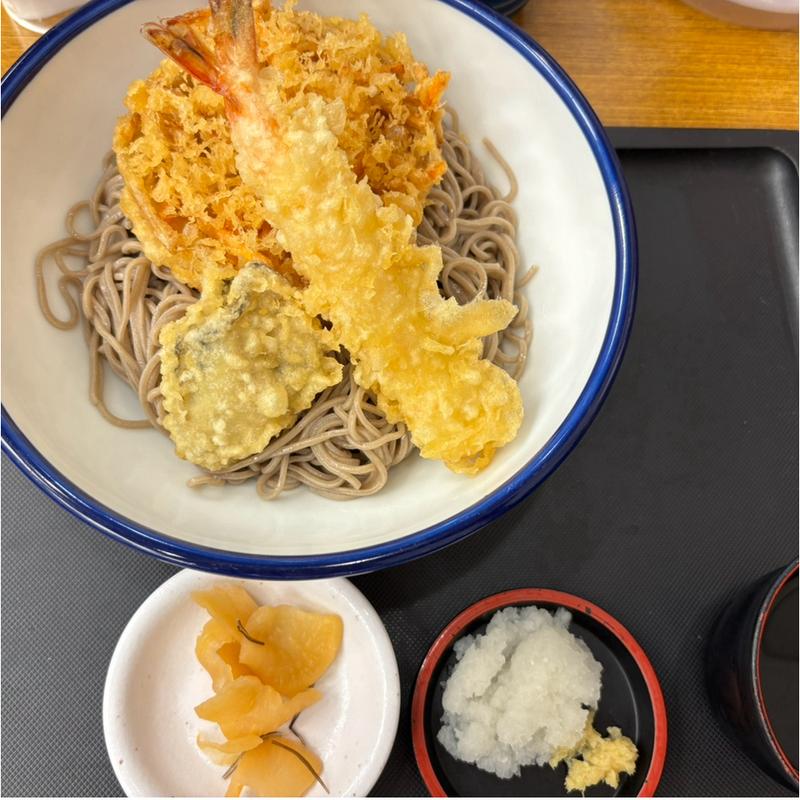 牡蠣とごぼうの冷やしそば(天丼てんや 十条店)