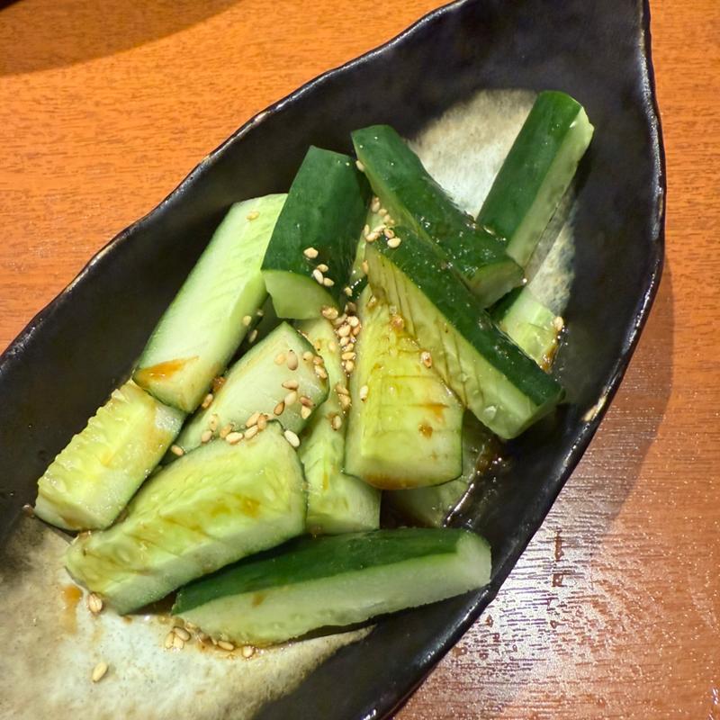 やみつきキュウリ(鮮味・鉄板酒場いっとく本店)