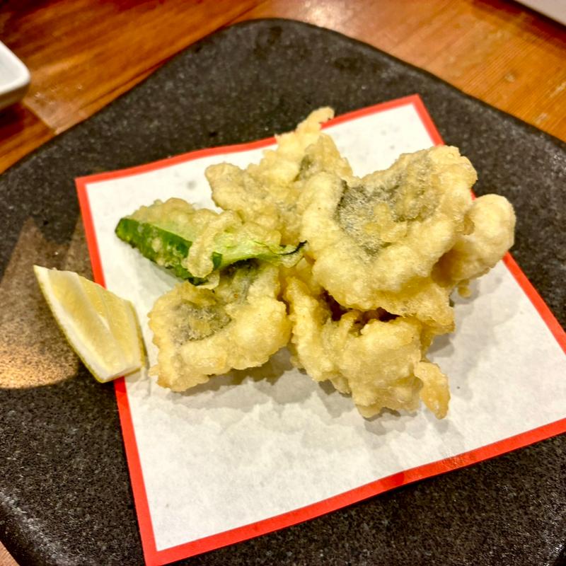 ハモの天ぷら(奈良の酒蔵全部呑み うまっしゅ)