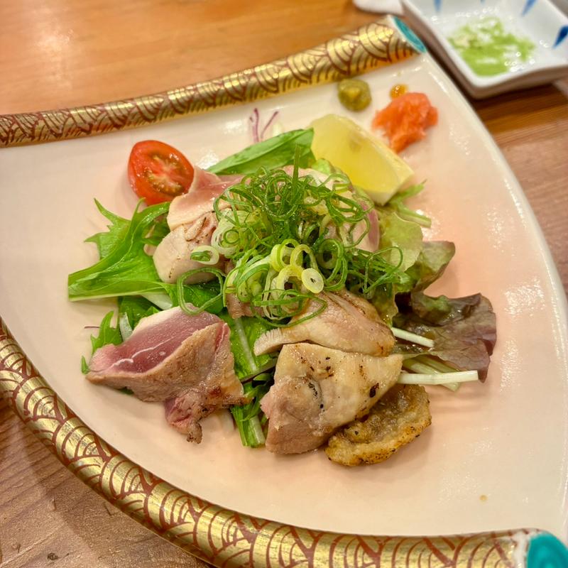 大摩桜鶏の炙りポン酢(奈良の酒蔵全部呑み うまっしゅ)