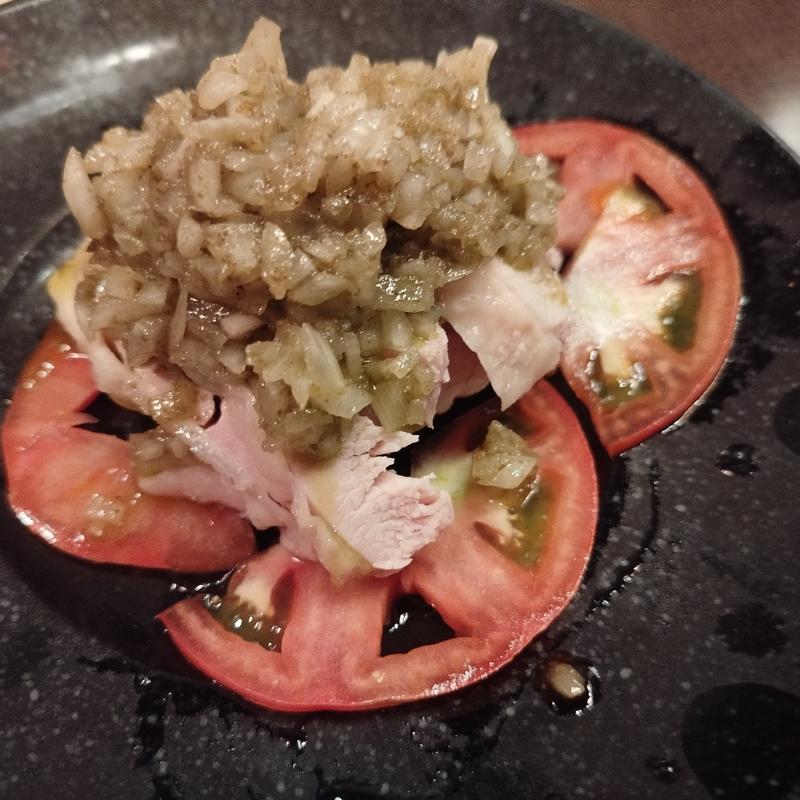 青山椒と鶏肉の冷製(中国家庭料理 北斗 青山店)