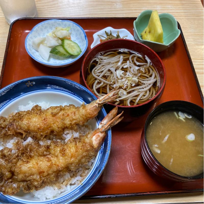 天丼そぼセット(藤屋そば店)