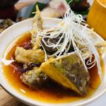 秋茄子とメヒカリのあんかけ_お魚定食