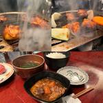 ミックスホルモン焼き(味噌)