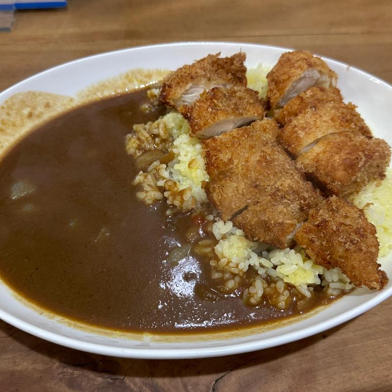 やくぜんチキンカツカレー(cafe 木の香り)