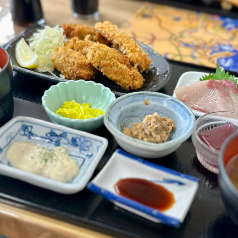 カキフライ定食(四季の海鮮 魚々味 （ととみ）)