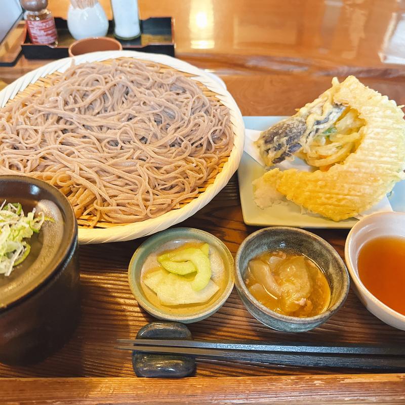 ちたけ汁の天もり(農家そば処 通の隠れ家 蕎香)