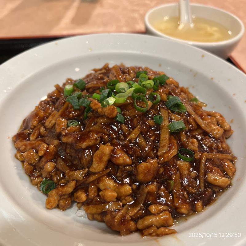 豚肉細切リご飯定(喬家柵小吃)