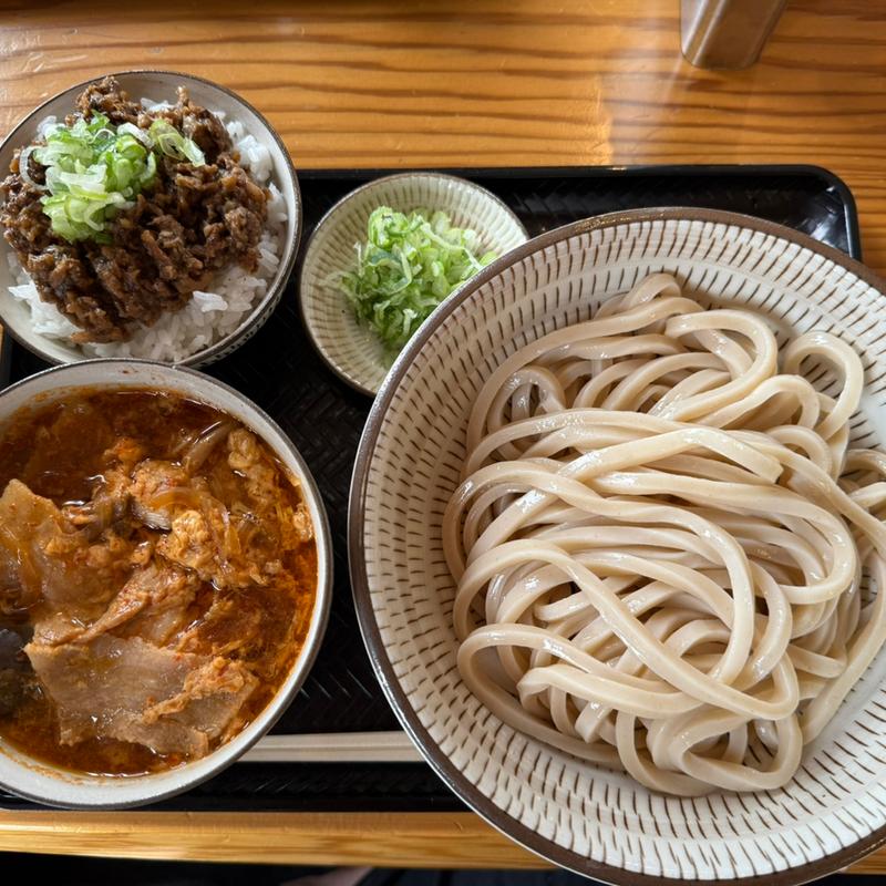 辛たま肉汁うどん 中盛(肉汁うどん いちだ家。)